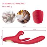Vibrador Recarregável em Silicone Cirúrgico 7 Modos de Vibração - OLENA