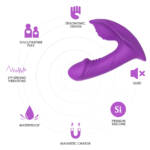 Vibrador Ponto G com Estimulador Clitoriano e Controle Remoto