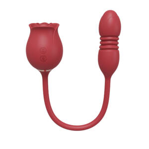 Rosa Vibrador com 10 Modos de Pulsação, 10 Modos de Sobe e Desce e Vibração