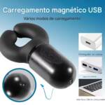 Massageador de Pênis com 10 Modos de Vibração e 10 Modos de “Pitada”