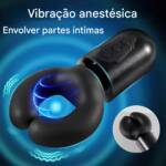 Massageador de Pênis com 10 Modos de Vibração e 10 Modos de “Pitada”