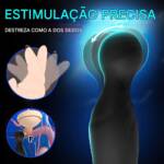 Estimulador de Próstata 10 Modos de Vibração e Rotação com Controle Remoto