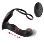 Estimulador de Próstata com 9 Modos de Vibração, Rotação e Batidinhas com Controle Remoto