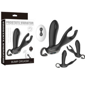 Estimulador de Próstata com 10 Modos de Vibração + 10 Modos de Batidinhas e Controle Remoto