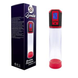 Bomba Peniana Automática Recarregável com Painel em LCD e 8 Modos de Intensidades