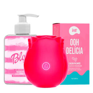 Kit Doce Tentação – Sugador de Cltóris + Blow Girl + Ooh Delícia