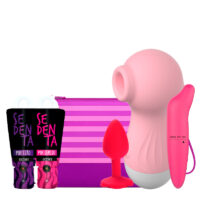 Kit Sedenta Total – Excitantes + Vibradores + Plug Anal + Necessaire