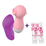 Kit Clímax Digital - Vibrador de Calcinha + Sugador + Lubrificantes Sedenta