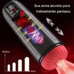 Power Drive Compact – Masturbador com Velocidade Ajustável e Ventosas de Alta Fixação