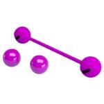 Kegel Ball 3 Pretty Love - Bolas de Pompoarismo Silicone Aveludado