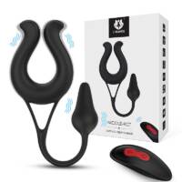 Nicole-RCT S-Hande - Plug Anal com Anel Peniano com Controle Remoto