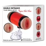 Masturbador Super Forte II - Dupla Entrada com Ventosa de Fixação