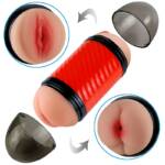 Masturbador Dupla Face Stealth - Formato Lanterna com Entrada Vagina e Ânus