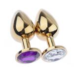 Plug Anal de Aço Gold Edition com Acabamento Polido - Tamanho G