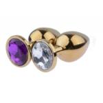 Plug Anal de Aço Gold Edition com Acabamento Polido - Tamanho G