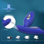 Shock-Pro RCT - Plug Anal e Anel Peniano com 9 Modos de Vibração