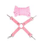 Kit Bondage Pink Passion - Conjunto Completo de Fetiche 8 Itens