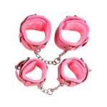 Kit Bondage Pink Passion - Conjunto Completo de Fetiche 8 Itens