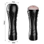 Masturbador Vibratório Discreto Formato Lanterna – Vagina Cyberskin Realista