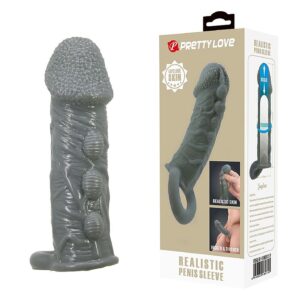 Pretty Love Penissleeve - Capa Peniana Extensora com Anel para Escroto