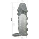 Pretty Love Penissleeve - Capa Peniana Extensora com Anel para Escroto