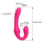 Nexus Dual-RCT - Vibrador Strapless 2 Motores e Controle Remoto