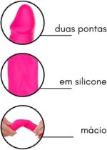 Cici S-Hande  - Dildo Duplo Vibratório com 9 Modos de Vibração