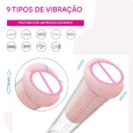 Max Kit S-Hande - Bomba Peniana Elétrica com 9 Modos de Vibração