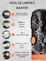 Masturbador Interativo Power - Formato Lanterna com Controle via App