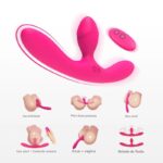 VibeLink-RCT - Vibrador Strapless Ponto G Duplo com Controle Remoto