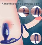 Shock-Pro RCT - Plug Anal e Anel Peniano com 9 Modos de Vibração