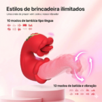 Vibrador Medusa's Kiss com Língua Dupla – YOUVIBE