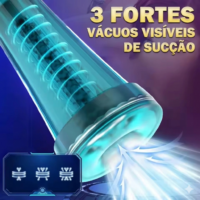 Apex Vibe Digital - Bomba Peniana Elétrica Automática com Visor LCD e Controle de Vácuo