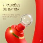 Vibrador Com Estimulador De Clitóris e com Vibração e Tapa - YOUVIBE