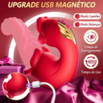 Vibrador Medusa's Kiss com Língua Dupla – YOUVIBE