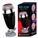 X5 CUP - Masturbador Masculino Ânus Lanterna Com Ventosa