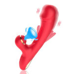 Vibrador com Estimulador Clitoriano, Vibração, Pulsação e Função Tapa