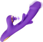 Vibrador Com Estimulador De Clitóris e com Vibração e Tapa - YOUVIBE
