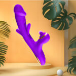 Vibrador Com Estimulador De Clitóris e com Vibração e Tapa - YOUVIBE