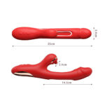Vibrador Com Estimulador De Clitóris e com Vibração e Tapa - YOUVIBE