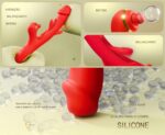 Vibrador Com Estimulador De Clitóris e com Vibração e Tapa - YOUVIBE