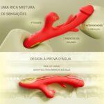 Vibrador Com Estimulador De Clitóris e com Vibração e Tapa - YOUVIBE