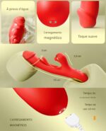 Vibrador Com Estimulador De Clitóris e com Vibração e Tapa - YOUVIBE