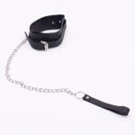 Kit Bondage Velvet — Com 7 Peças em Courvin Preto para Fetiche e Restrição