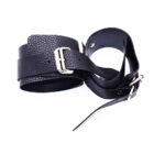 Kit Bondage Velvet — Com 7 Peças em Courvin Preto para Fetiche e Restrição