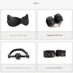 Kit Sado Bandage Obsidian — Com 10 Peças Completas para Bondage e Fetiche