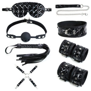 Kit Bondage Diamante com 8 Peças – Fetiche e Sado Completo YOUVIBE