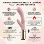 Vibrador Hall — Ponto G e Clitóris 8 Modos de Vibração e Aquecimento