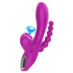 Triple Stimulation Roxo - Vibrador com Tripla Estimulação Intt