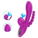 Triple Stimulation Roxo - Vibrador com Tripla Estimulação Intt
